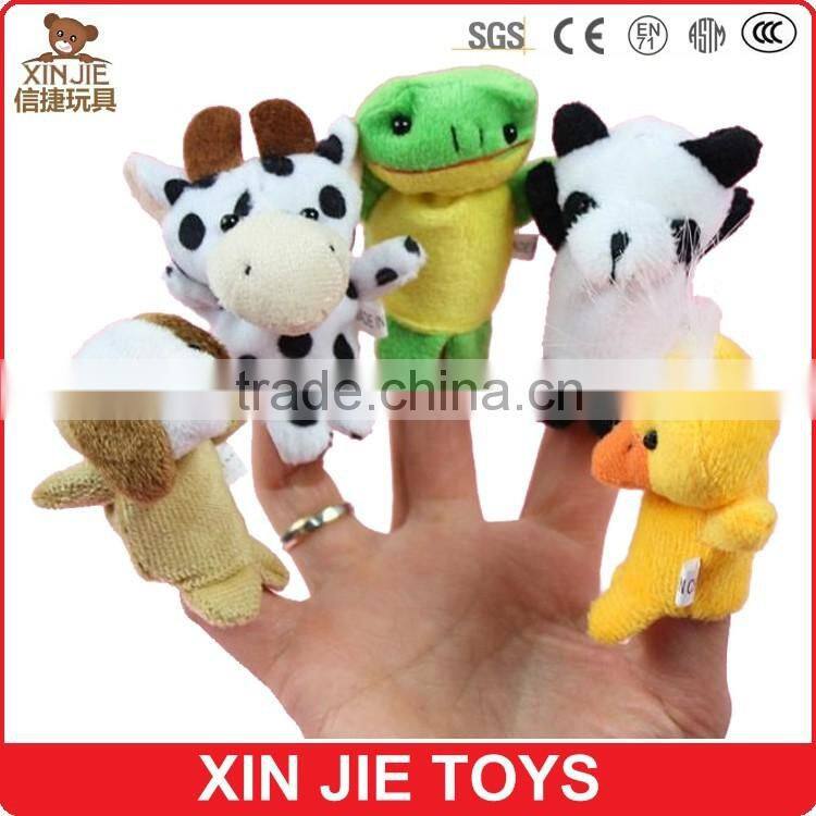 cute animal finger puppet good quality zodiac finger puppet