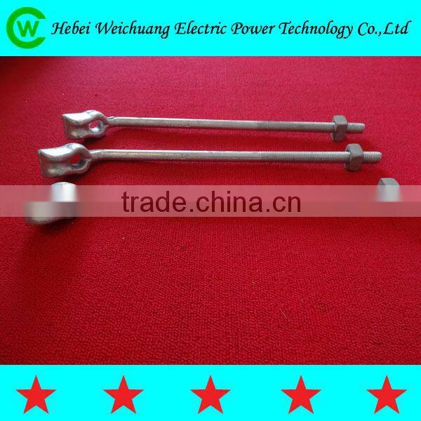 galvanized steel anchor ground rod /line fitting