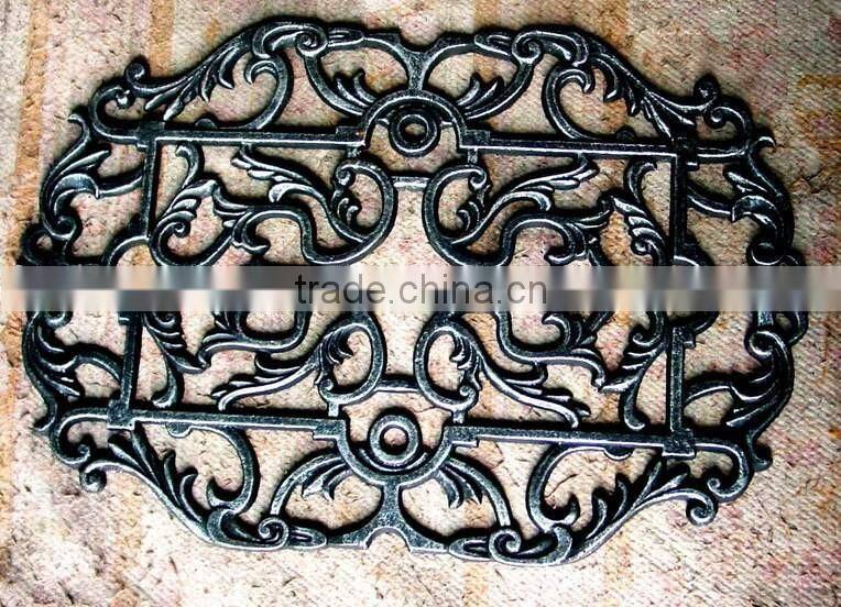 round shape doormat cast iron