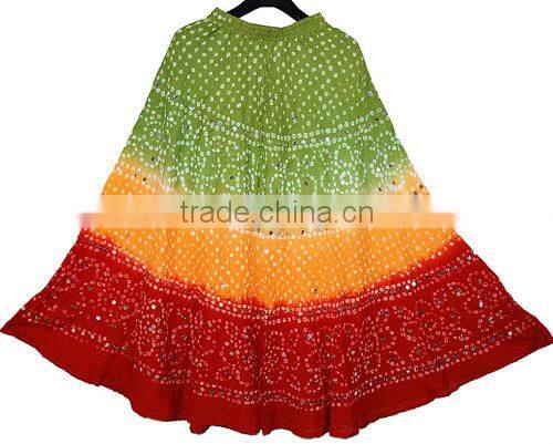 Summer Bandhej Skirts