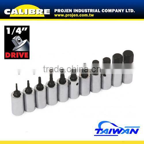 CALIBRE T10-T55 10PC 3/8"Dr Long Torx Bit Set