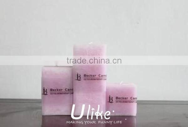 rectangular shape candle decoration candle