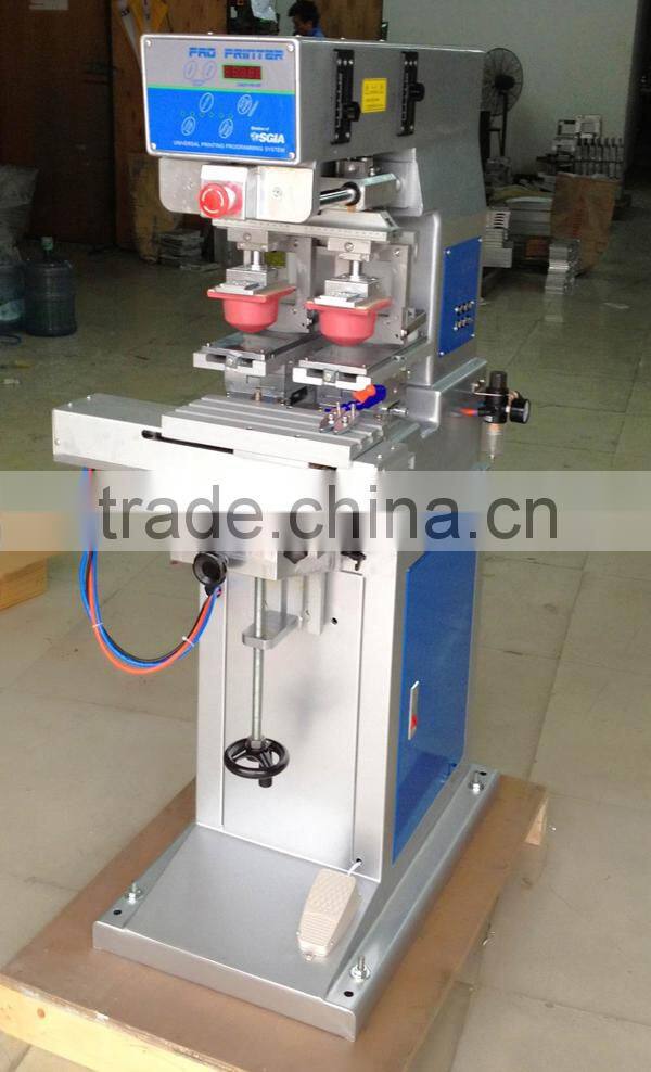 China Manufacturer 2 Color Pad Printing Machine for Printing Label Logo