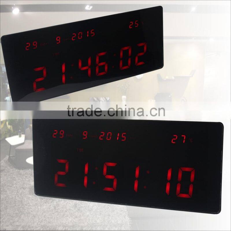 hot sale 1.8 inch led clock with Temperature and week display