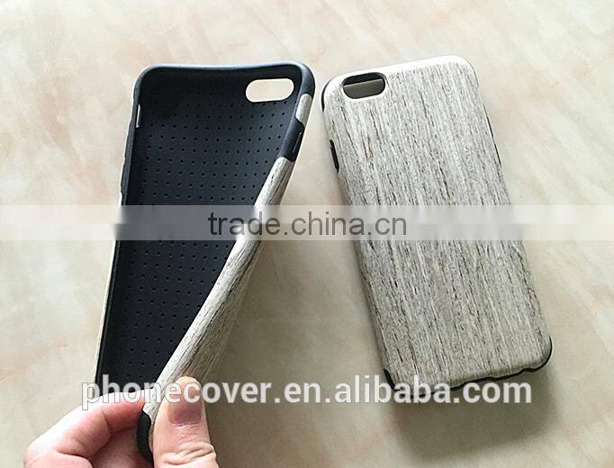 Original Rock Element Series Wood TPU Ultra Thin shockproof phone Case For iPhone6 6S 4.7 inch