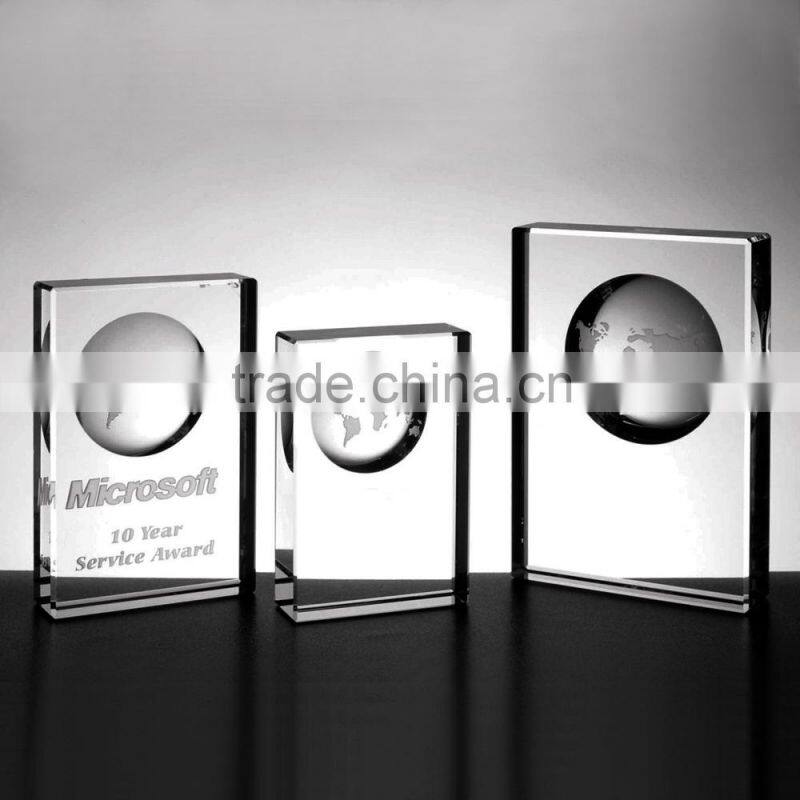 Amazing Optical Crystal Golf Trophy Award