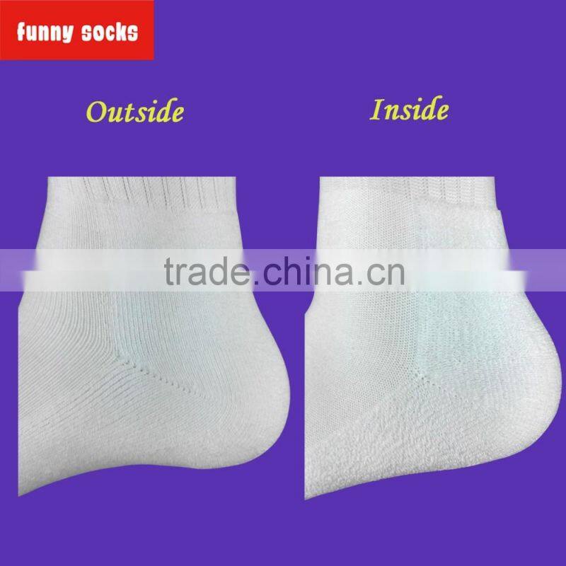 Funny cotton winter socks with your own logo custom personalized embroidery designs socks mens compression crew socks