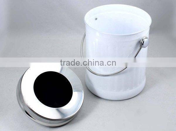 Colorful Compost Pail With Stainless Steel Lid