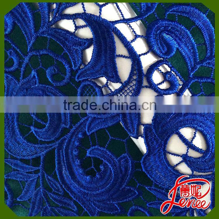 WHOLESALE COLORFUL AND SOFT WATER SOUBLE EMBROIDERY FABRIC