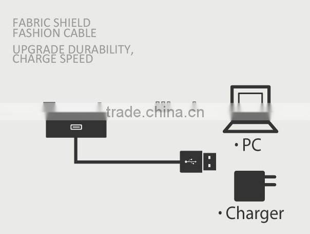 New Custom 30Pin Fabric USB Cable Data Sync Charge Cable Cord for apple iPhone