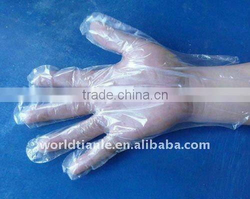 PE gloves packed one pair in one pouch