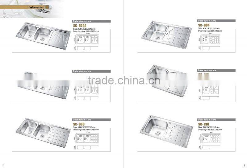 SC-127 Alibaba kitchenware suppliers stainless steel wall mounted sink