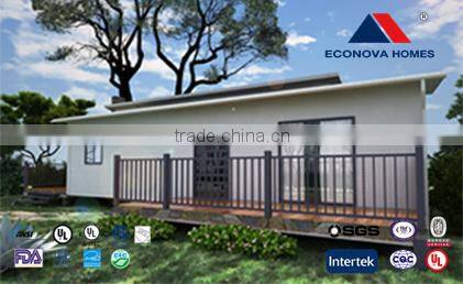 Econova Flat Pack sandwich container home with solar system