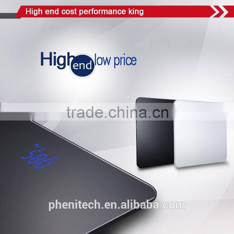 Large Led Display Black Bluetooth Body Scale Digital Weighting Scale