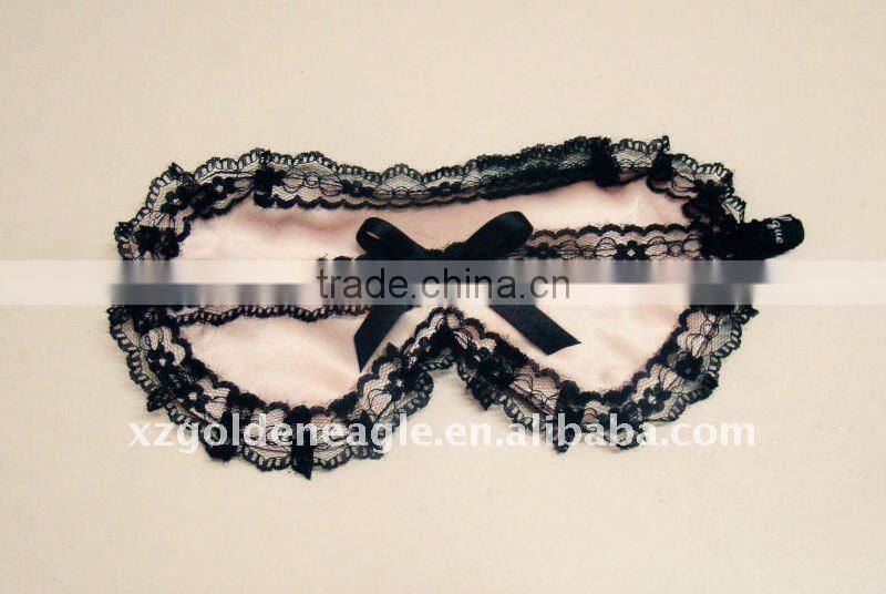100% Silk Eye Mask with lace
