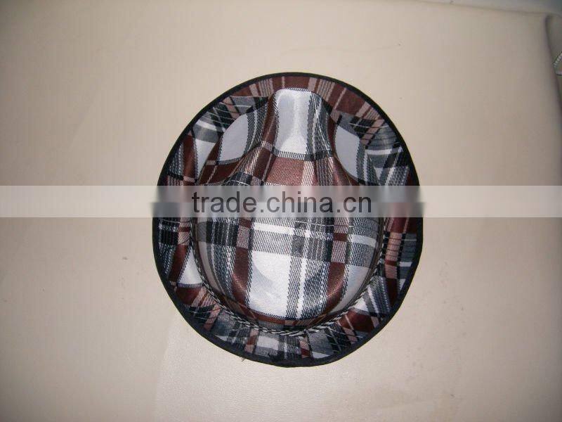 Fashion men's coffee knitting fedora hat