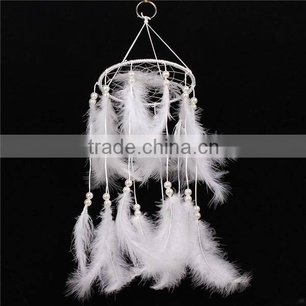 Feather decoration Indian Dream Catcher, crochet handmade Dream Catcher