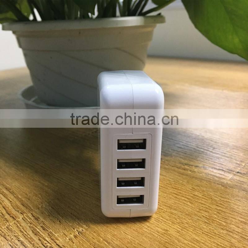 Multiply ports Travel Portable usb wall charger for mobile phone 1 2 3 4 ports