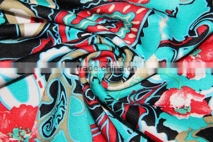 New Roman poly printing knitting fabric
