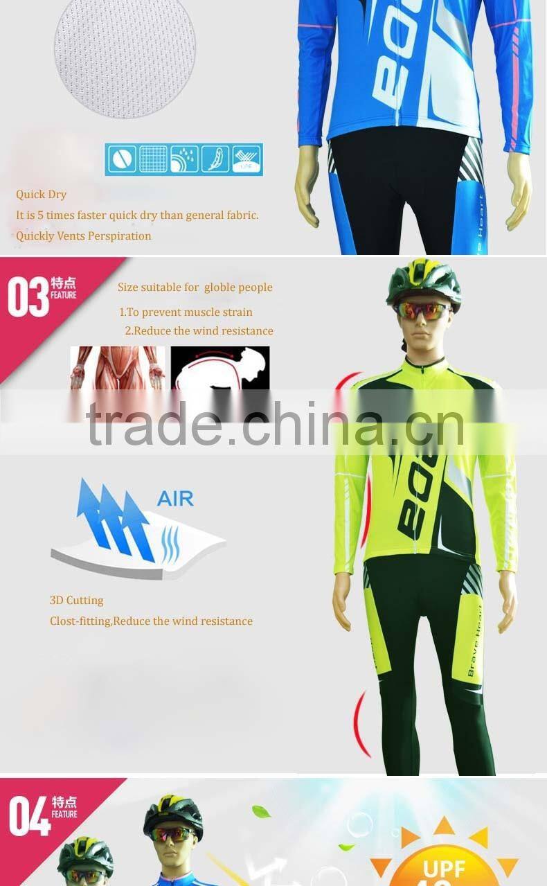 Absorb Sweat Material Lycra elastic fabric cycling wear for riding