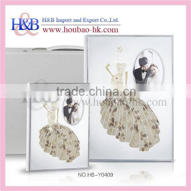 H&B White Romantic Slip In Wedding Photo Album 10x12 Photo Album
