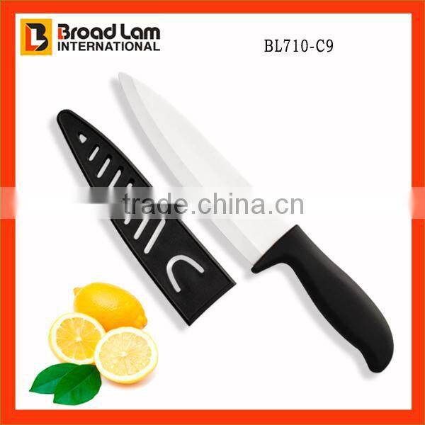 Vogue Kitchen Unique Ceramic Knife 7 inch Chef with Sheathfor super market