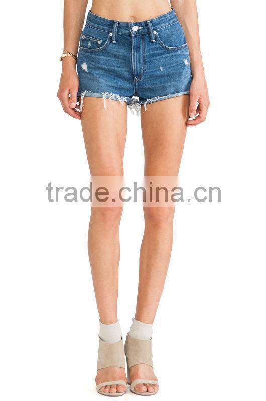 Women high waisted denim Shorts