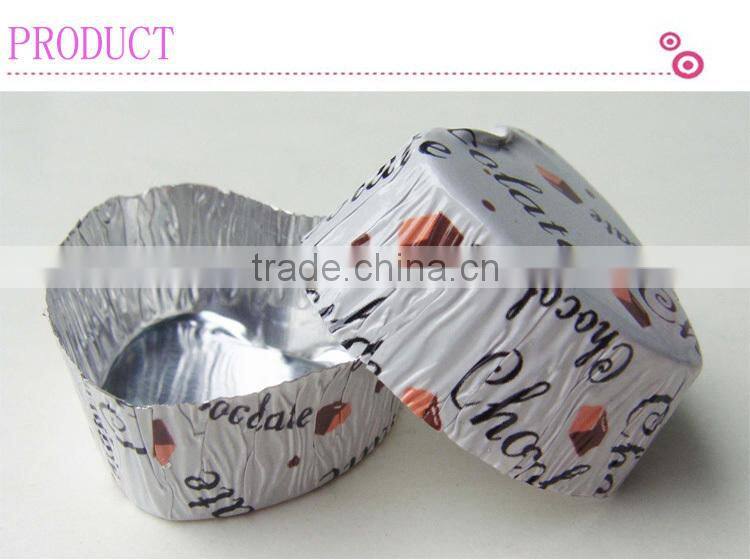 gold color aluminum foil cake baking cup manufacturer in guangzhou,China