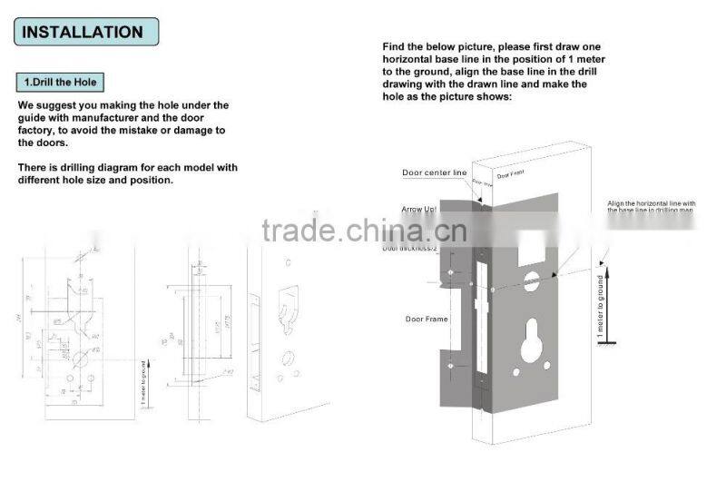 High quality smart keyless hotel lock