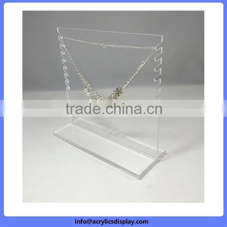 Top grade High reflective acrylic tabletop jewelry display
