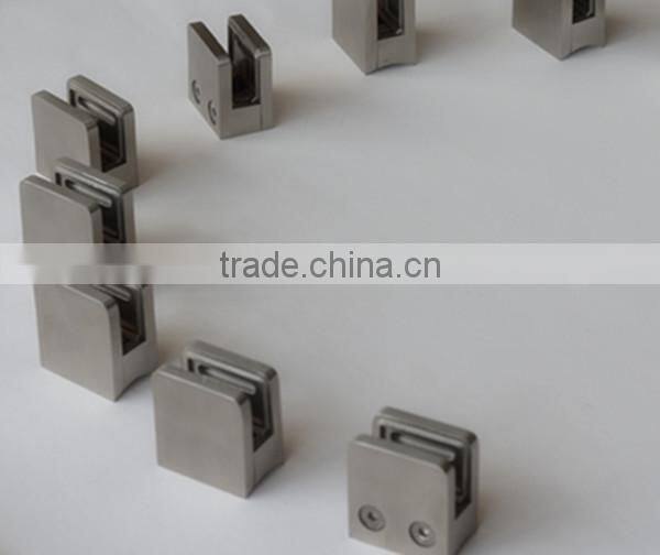 2014 new products china supplier stainless railings stainless steel square type 45*45 glass clamp