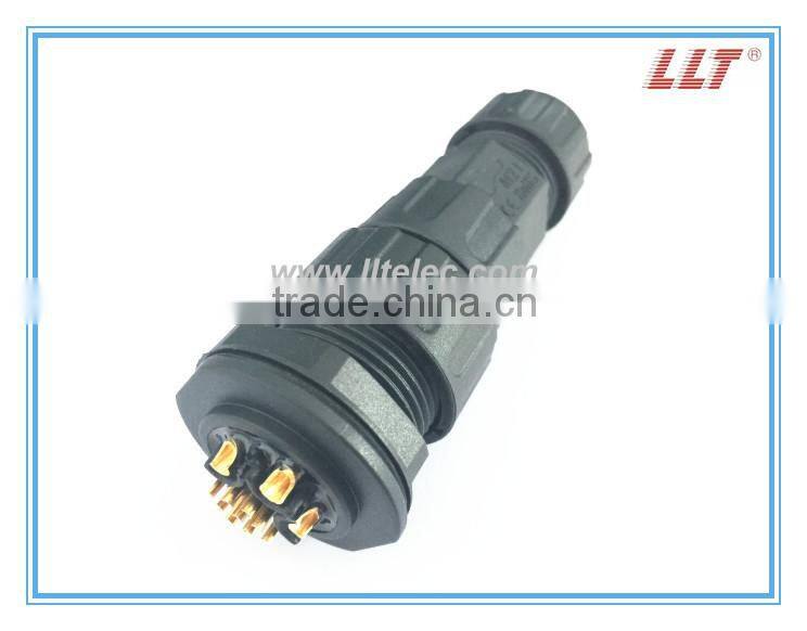 IP67 3+9 poles power and signal connector straight electrical connector