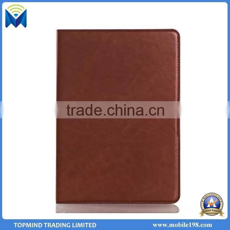 High Quality Leather Flip Cover Case for iPad Air 2 with Card Slot