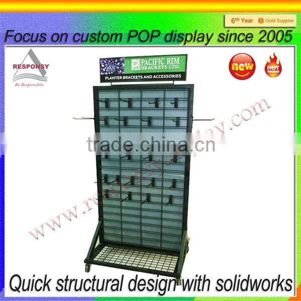 Hooks Slatwall Metal Display Stand Display Holder