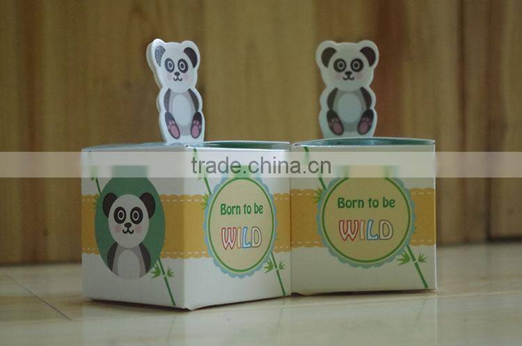Lovely selva animals paper candy box for baby shower