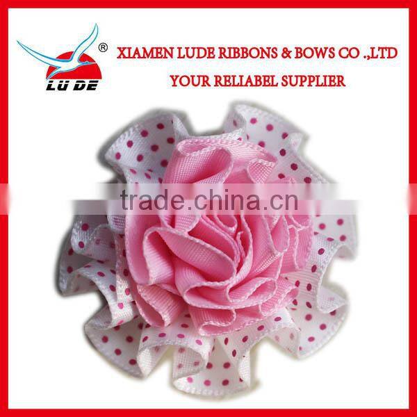 colorful handmade carnation flower ribbon for the mothers' day gift packing