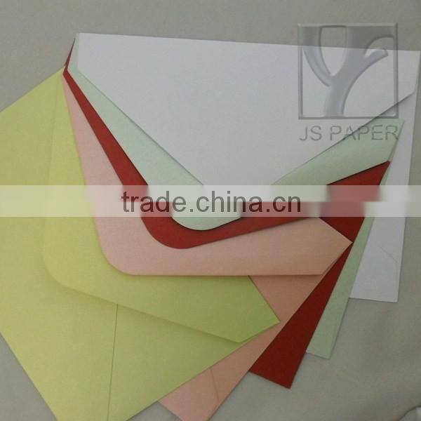 Colored Square Pearl Paper Invitation Envelopes