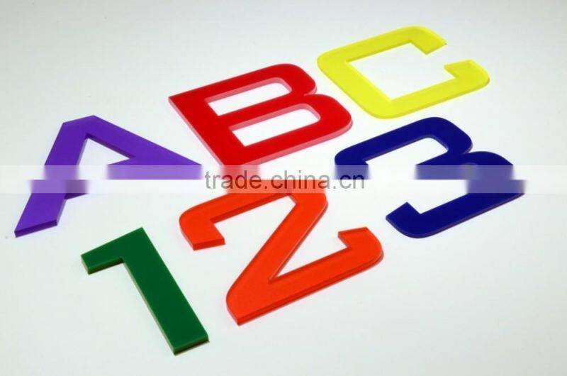 Advertising custom decorative laser cut acrylic letters and numbers factory