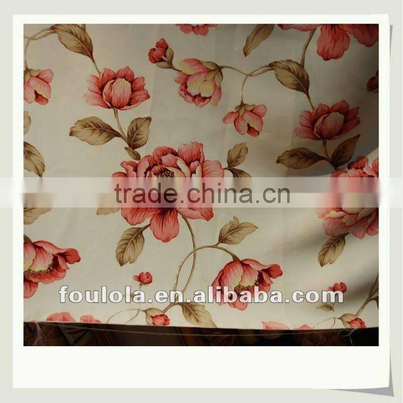 100% Polyester Yarn Printed Anti-fire Curtain Fabric