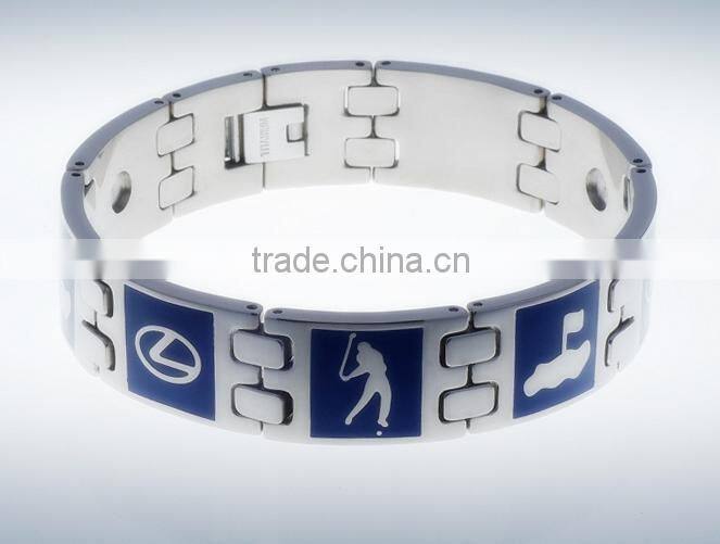 sports magnetic golf titanium bracelet,titanium germanium bracelet,titanium bracelet,sports bracelet