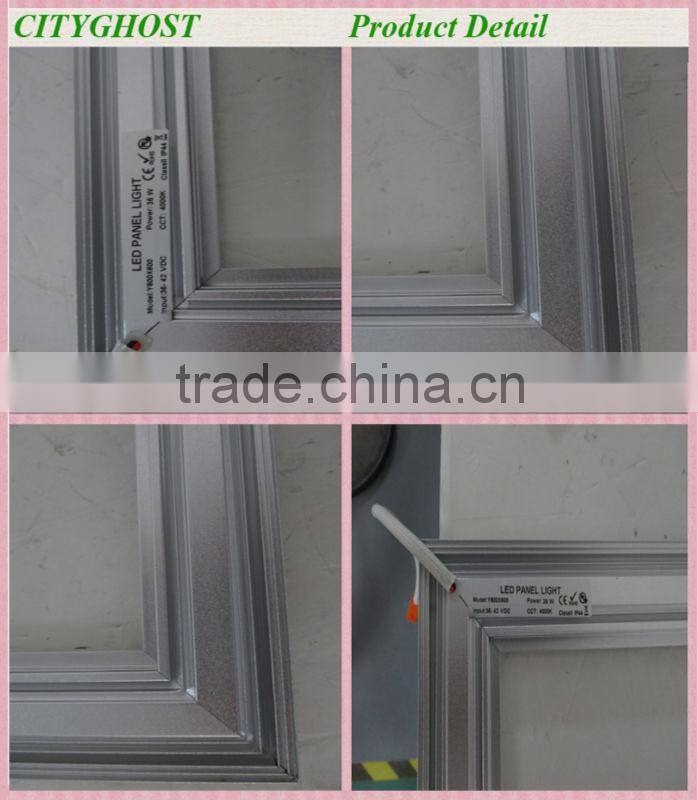 48W 595x595 600x600 square led ceiling office panel lighting with factory price IP44 CE&ROHS