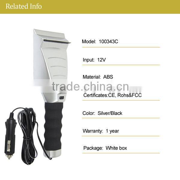 12V ice scraper with snow brush for car with LED light