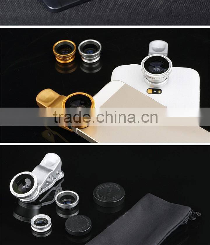 Universal Clip 180 fish eye Mobile Phone lens kit for phone, for camera, for fish eye lens