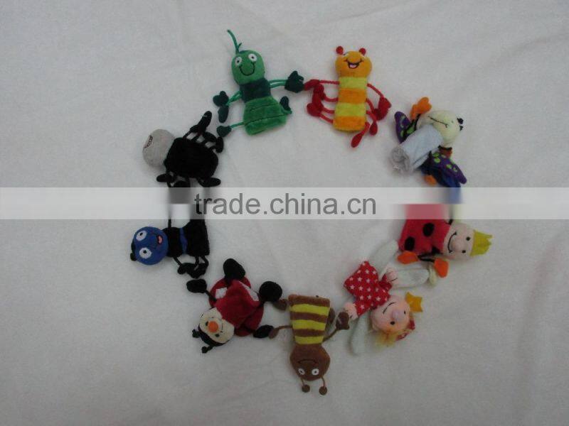 Mini cute plush animal finger puppet