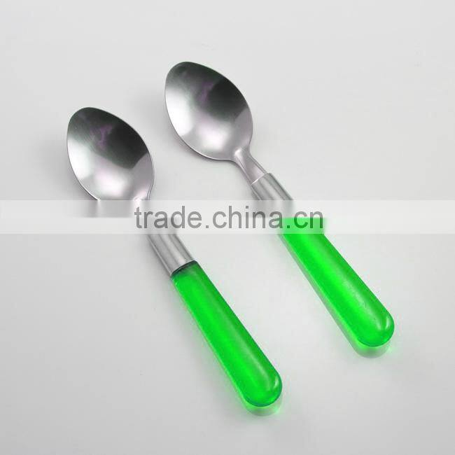 Clear plastic spoon
