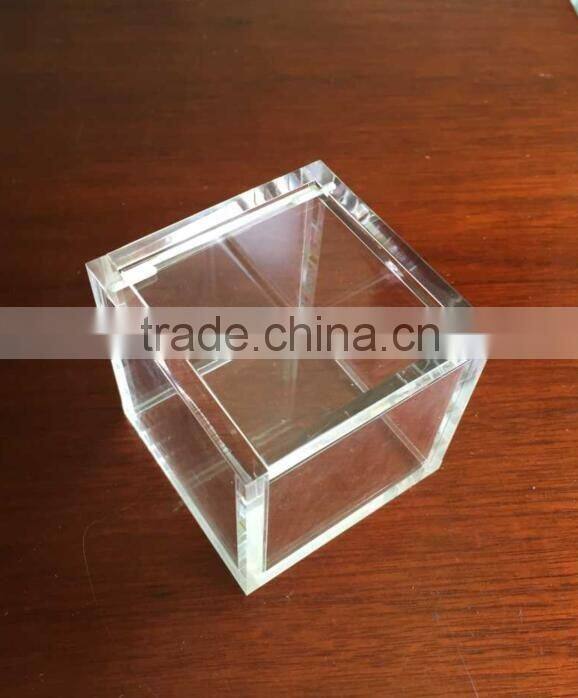with lid clear acrylic cube box