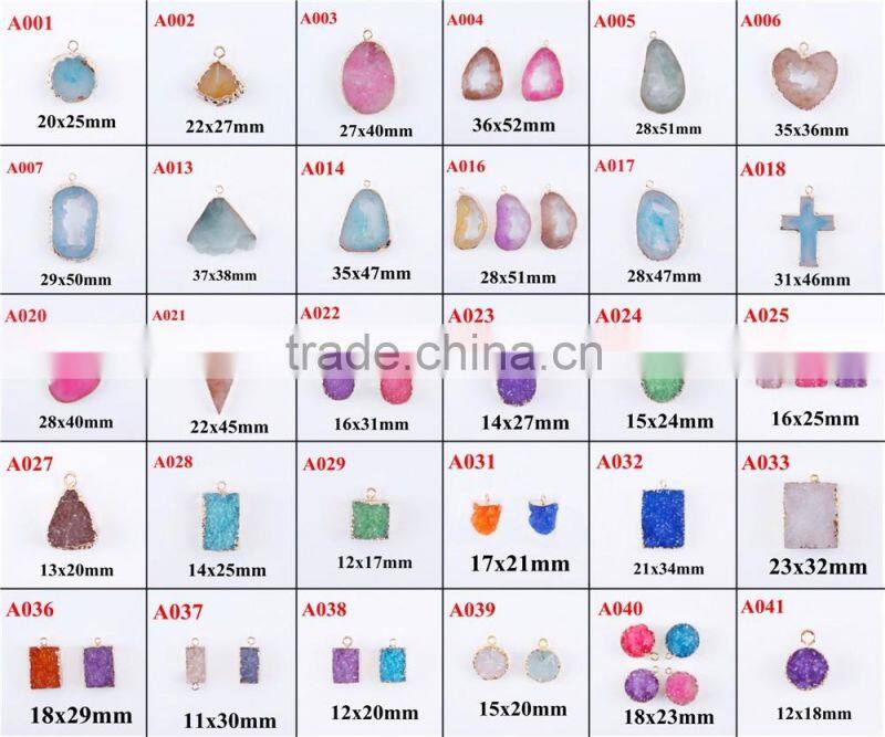 wholesale druzy beads natural druzy jewelry druzy stud