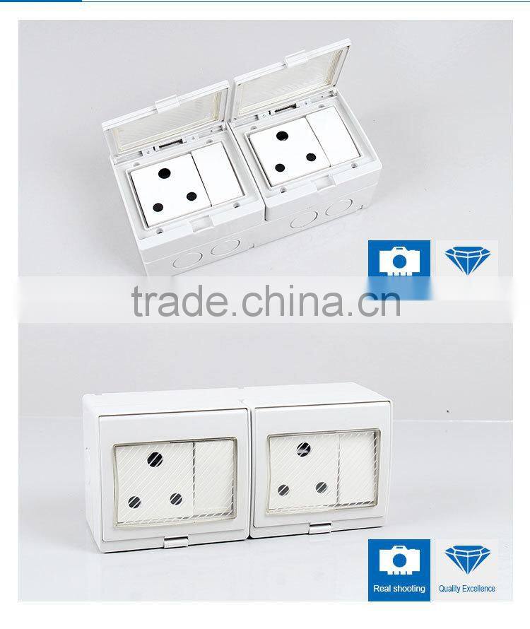 Waterproof Socket With Transparent Cover Waterproof Slide Switch(SP-2SAS)