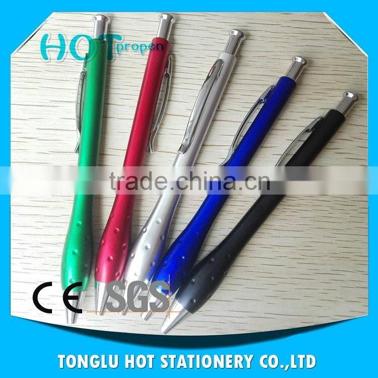 Most wanted products pad printing Green, red, silver, blue, black hot sale recycling plastic pen