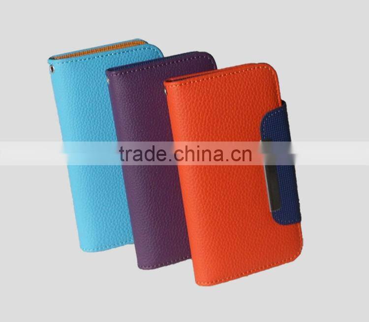 Litchi Pattern Universal Mobile Phone Diary Case Cover